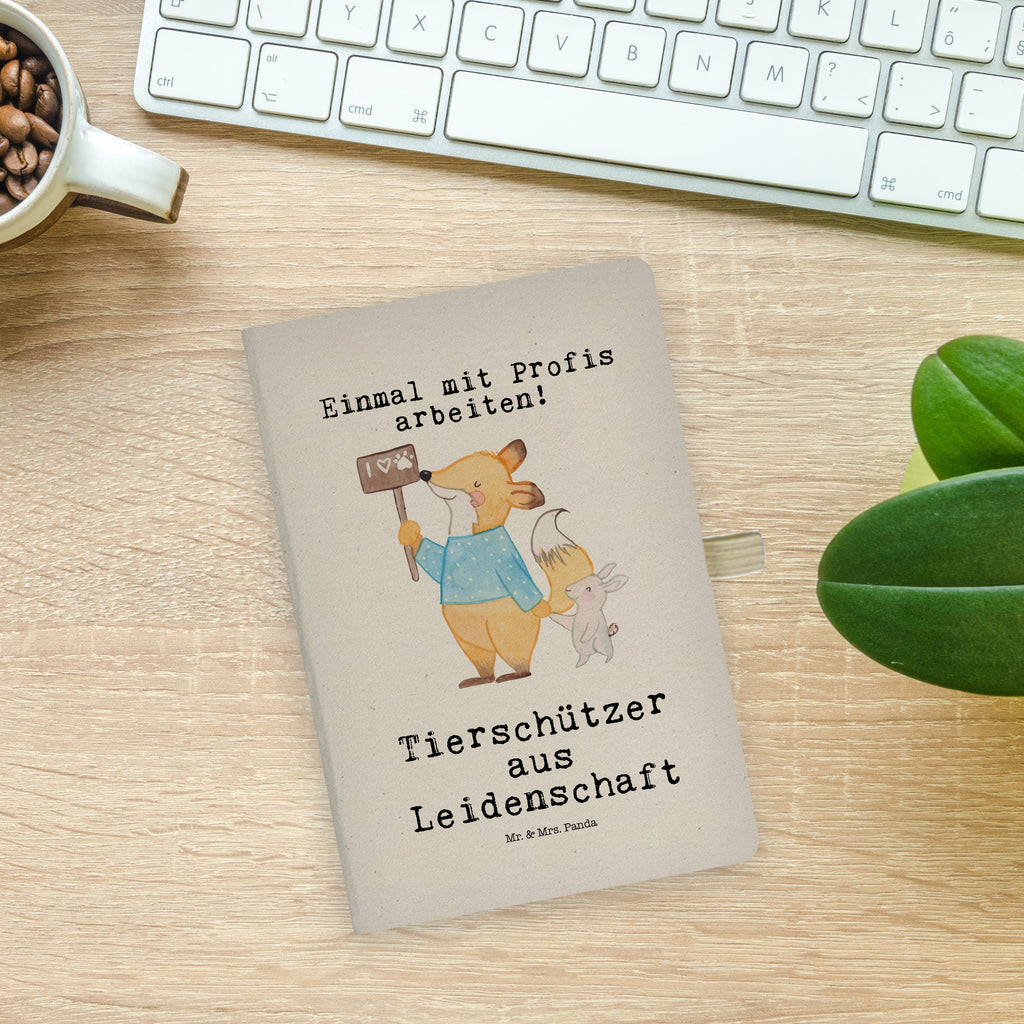 Baumwoll Notizbuch Tierschützer aus Leidenschaft Notizen, Eintragebuch, Tagebuch, Notizblock, Adressbuch, Journal, Kladde, Skizzenbuch, Notizheft, Schreibbuch, Schreibheft, Beruf, Ausbildung, Jubiläum, Abschied, Rente, Kollege, Kollegin, Geschenk, Schenken, Arbeitskollege, Mitarbeiter, Firma, Danke, Dankeschön