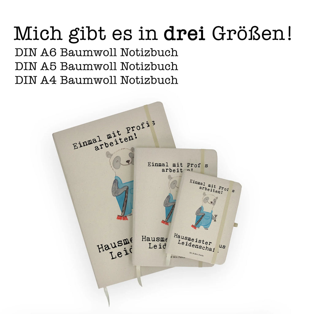 Baumwoll Notizbuch Hausmeister aus Leidenschaft Notizen, Eintragebuch, Tagebuch, Notizblock, Adressbuch, Journal, Kladde, Skizzenbuch, Notizheft, Schreibbuch, Schreibheft, Beruf, Ausbildung, Jubiläum, Abschied, Rente, Kollege, Kollegin, Geschenk, Schenken, Arbeitskollege, Mitarbeiter, Firma, Danke, Dankeschön, Hausmeister, Concierge, Hausverwalter, Facility Manager