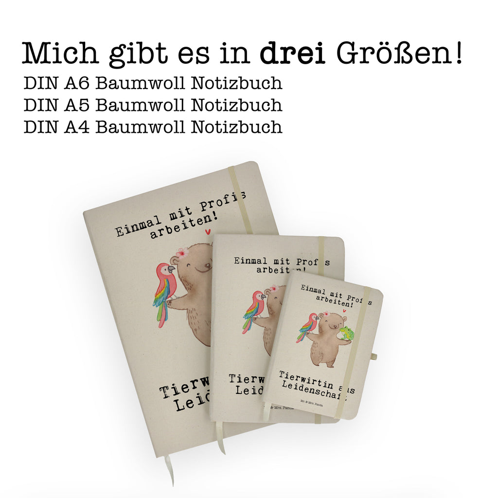 DIN A6 Baumwoll Notizbuch Tierwirtin aus Leidenschaft Notizen, Eintragebuch, Tagebuch, Notizblock, Adressbuch, Journal, Kladde, Skizzenbuch, Notizheft, Schreibbuch, Schreibheft, Beruf, Ausbildung, Jubiläum, Abschied, Rente, Kollege, Kollegin, Geschenk, Schenken, Arbeitskollege, Mitarbeiter, Firma, Danke, Dankeschön, Landwirtin, Bäuerin, Tierwirtin, Agronomin, Farmerin, Bauernhof