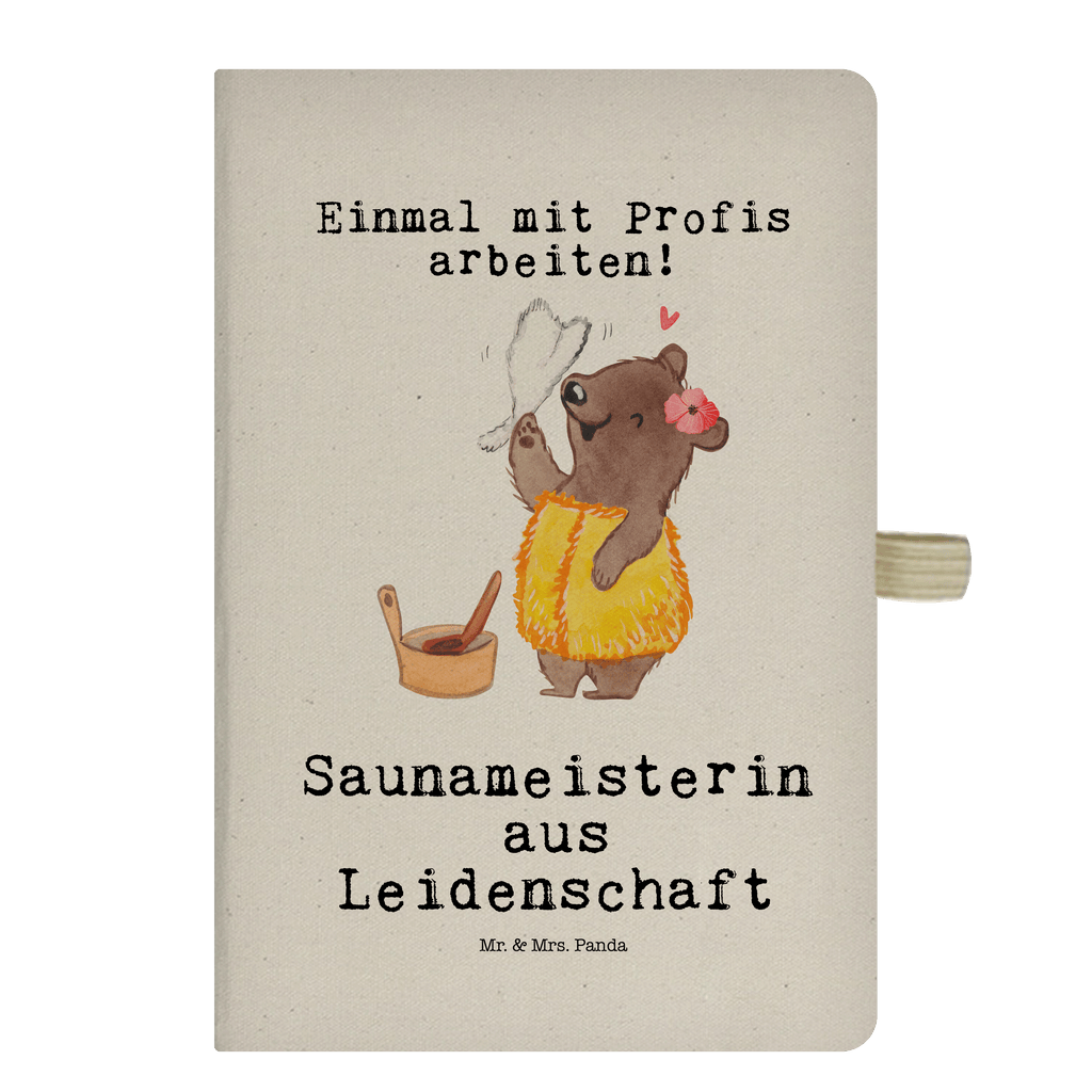 Baumwoll Notizbuch Saunameisterin aus Leidenschaft Notizen, Eintragebuch, Tagebuch, Notizblock, Adressbuch, Journal, Kladde, Skizzenbuch, Notizheft, Schreibbuch, Schreibheft, Beruf, Ausbildung, Jubiläum, Abschied, Rente, Kollege, Kollegin, Geschenk, Schenken, Arbeitskollege, Mitarbeiter, Firma, Danke, Dankeschön