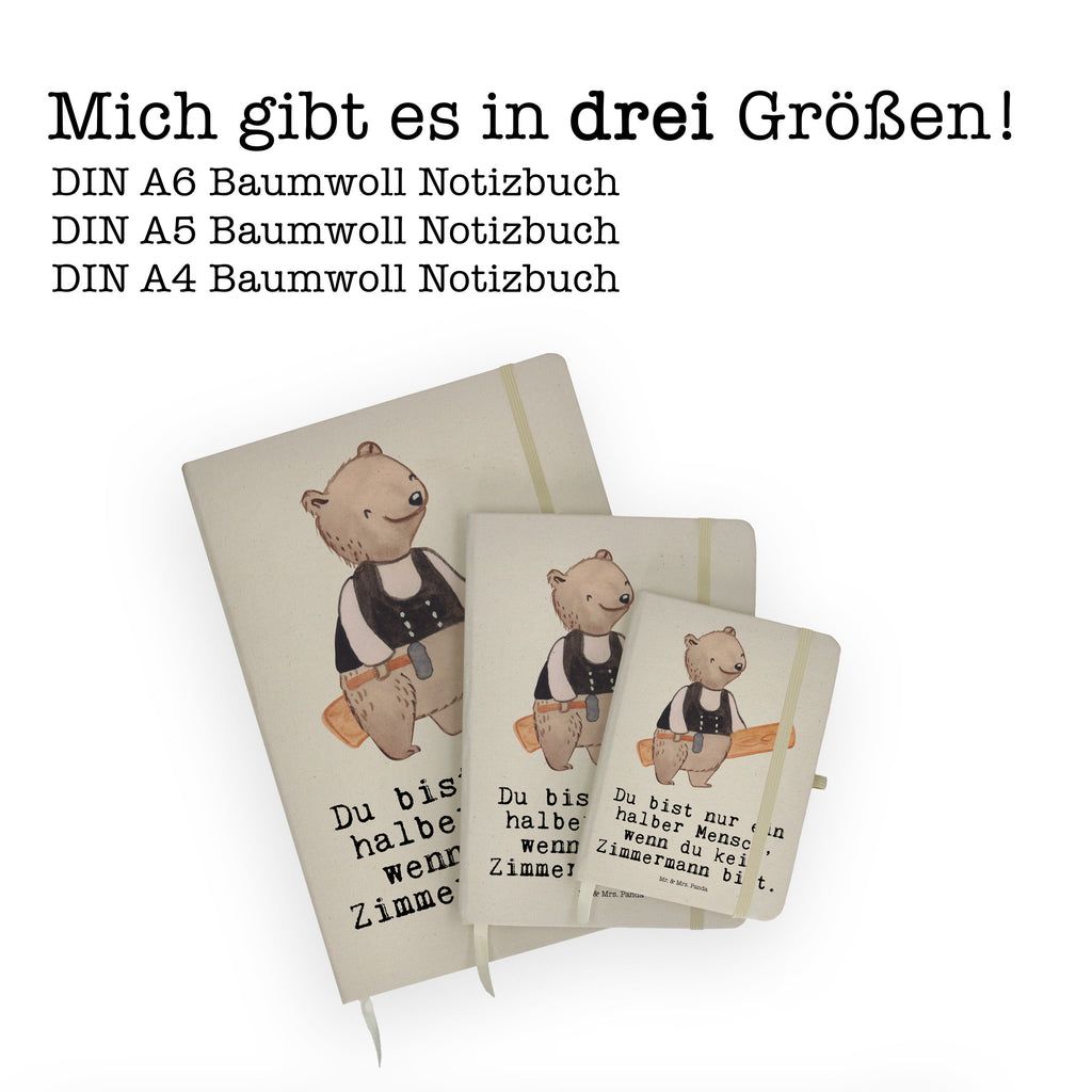 Baumwoll Notizbuch Zimmermann mit Herz Notizen, Eintragebuch, Tagebuch, Notizblock, Adressbuch, Journal, Kladde, Skizzenbuch, Notizheft, Schreibbuch, Schreibheft, Beruf, Ausbildung, Jubiläum, Abschied, Rente, Kollege, Kollegin, Geschenk, Schenken, Arbeitskollege, Mitarbeiter, Firma, Danke, Dankeschön