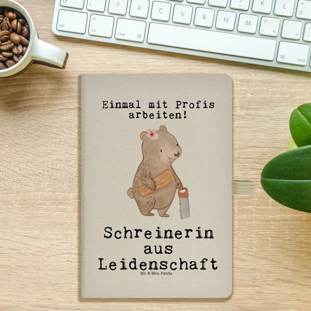 Baumwoll Notizbuch Schreinerin aus Leidenschaft Notizen, Eintragebuch, Tagebuch, Notizblock, Adressbuch, Journal, Kladde, Skizzenbuch, Notizheft, Schreibbuch, Schreibheft, Beruf, Ausbildung, Jubiläum, Abschied, Rente, Kollege, Kollegin, Geschenk, Schenken, Arbeitskollege, Mitarbeiter, Firma, Danke, Dankeschön