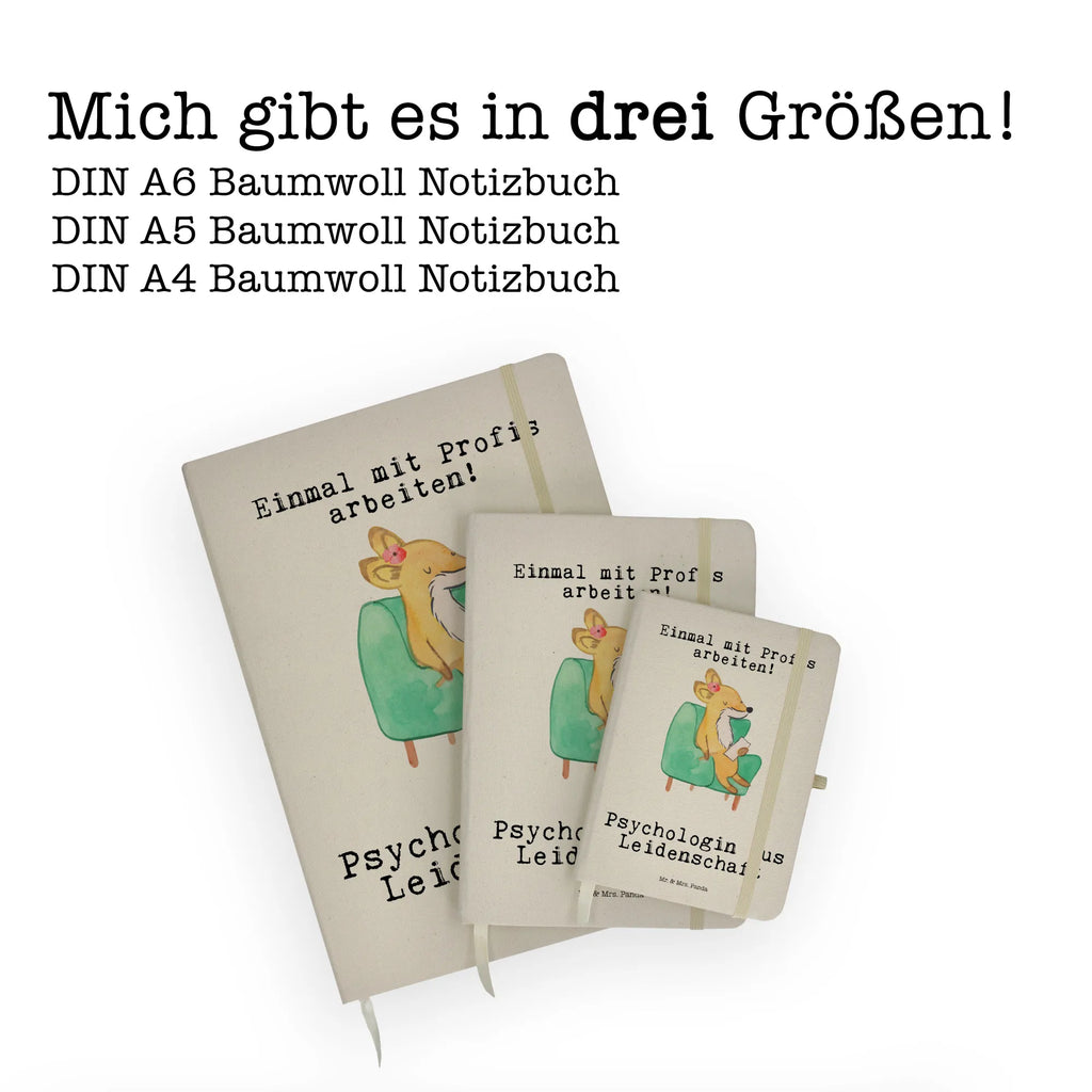 Baumwoll Notizbuch Psychologin aus Leidenschaft Notizen, Eintragebuch, Tagebuch, Notizblock, Adressbuch, Journal, Kladde, Skizzenbuch, Notizheft, Schreibbuch, Schreibheft, Beruf, Ausbildung, Jubiläum, Abschied, Rente, Kollege, Kollegin, Geschenk, Schenken, Arbeitskollege, Mitarbeiter, Firma, Danke, Dankeschön