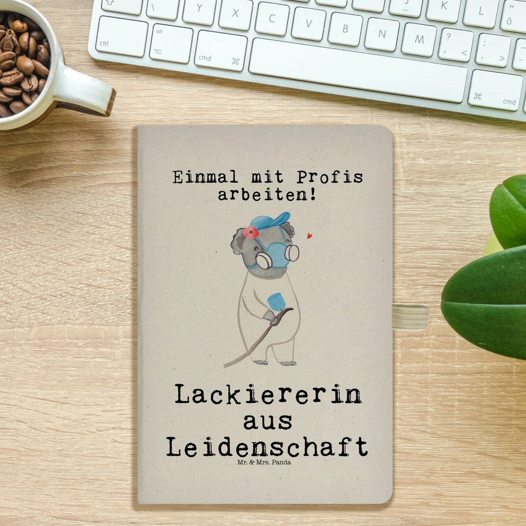 Baumwoll Notizbuch Lackiererin aus Leidenschaft Notizen, Eintragebuch, Tagebuch, Notizblock, Adressbuch, Journal, Kladde, Skizzenbuch, Notizheft, Schreibbuch, Schreibheft, Beruf, Ausbildung, Jubiläum, Abschied, Rente, Kollege, Kollegin, Geschenk, Schenken, Arbeitskollege, Mitarbeiter, Firma, Danke, Dankeschön, Lackiererin, Lackierermeisterin, Werkstatt Lackiererin, Gesellenprüfung