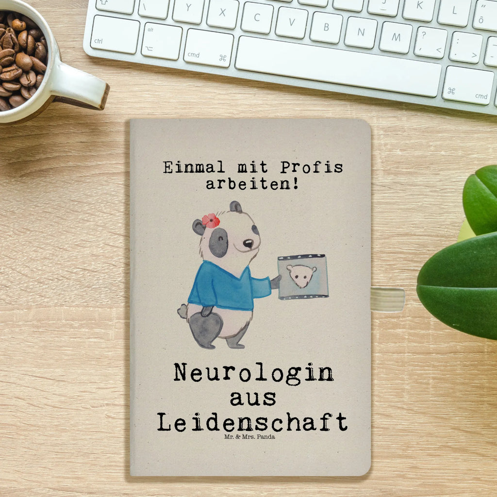 DIN A4 Baumwoll Notizbuch Neurologin aus Leidenschaft Notizen, Eintragebuch, Tagebuch, Notizblock, Adressbuch, Journal, Kladde, Skizzenbuch, Notizheft, Schreibbuch, Schreibheft, Beruf, Ausbildung, Jubiläum, Abschied, Rente, Kollege, Kollegin, Geschenk, Schenken, Arbeitskollege, Mitarbeiter, Firma, Danke, Dankeschön, Neurologin, Neurologie, Mediziner, Medizinstudium