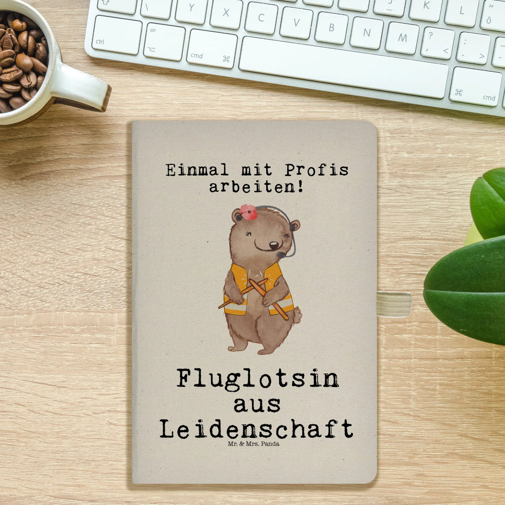 Baumwoll Notizbuch Fluglotsin aus Leidenschaft Notizen, Eintragebuch, Tagebuch, Notizblock, Adressbuch, Journal, Kladde, Skizzenbuch, Notizheft, Schreibbuch, Schreibheft, Beruf, Ausbildung, Jubiläum, Abschied, Rente, Kollege, Kollegin, Geschenk, Schenken, Arbeitskollege, Mitarbeiter, Firma, Danke, Dankeschön, Fluglotsin, Flugverkehrsleiterin, Luftfahrtpersonal, Flugsicherung