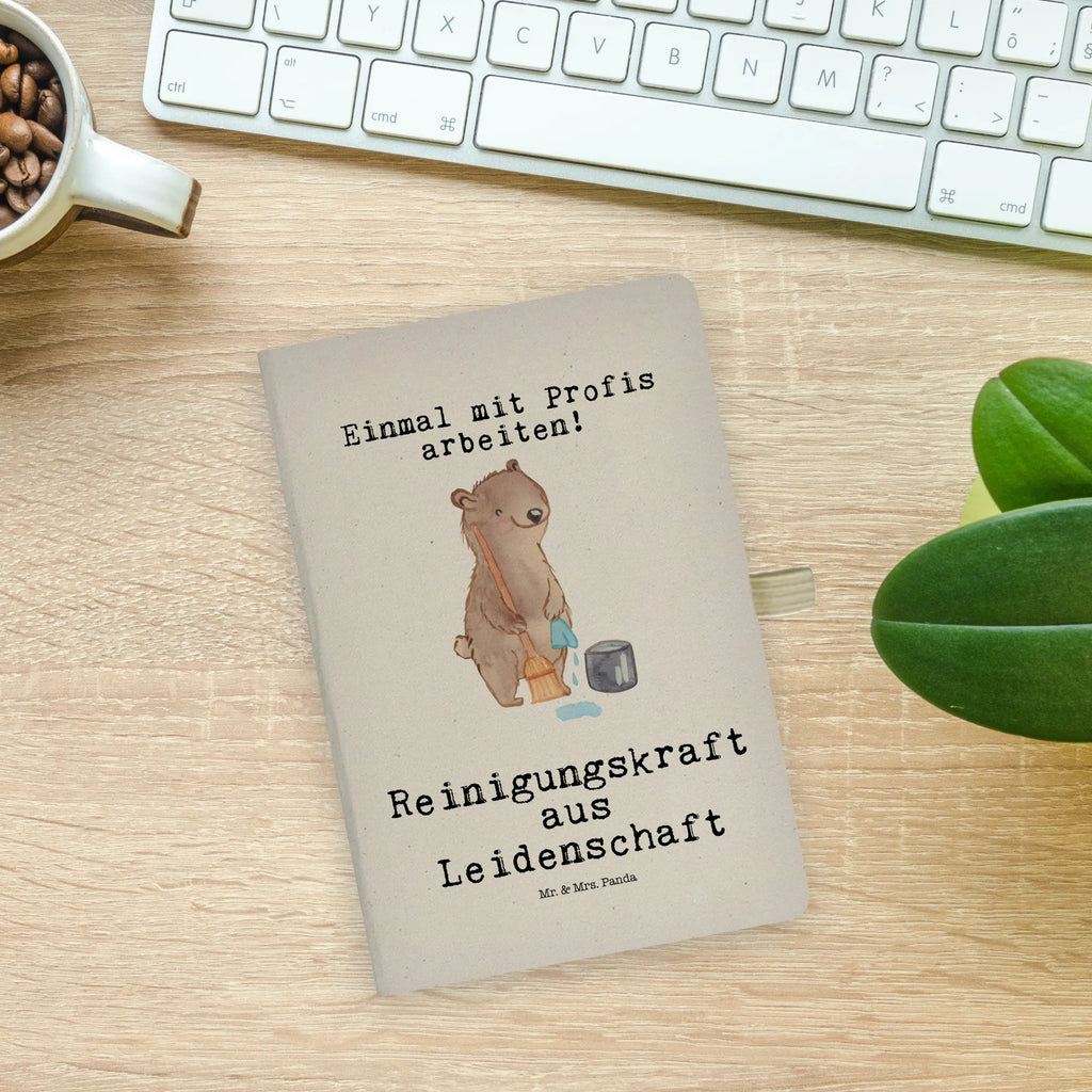 Baumwoll Notizbuch Reinigungskraft aus Leidenschaft Notizen, Eintragebuch, Tagebuch, Notizblock, Adressbuch, Journal, Kladde, Skizzenbuch, Notizheft, Schreibbuch, Schreibheft, Beruf, Ausbildung, Jubiläum, Abschied, Rente, Kollege, Kollegin, Geschenk, Schenken, Arbeitskollege, Mitarbeiter, Firma, Danke, Dankeschön