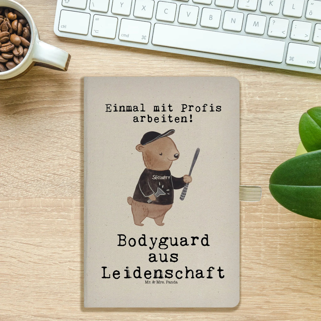 Baumwoll Notizbuch Bodyguard aus Leidenschaft Notizen, Eintragebuch, Tagebuch, Notizblock, Adressbuch, Journal, Kladde, Skizzenbuch, Notizheft, Schreibbuch, Schreibheft, Beruf, Ausbildung, Jubiläum, Abschied, Rente, Kollege, Kollegin, Geschenk, Schenken, Arbeitskollege, Mitarbeiter, Firma, Danke, Dankeschön, Bodyguard, Personenschützer