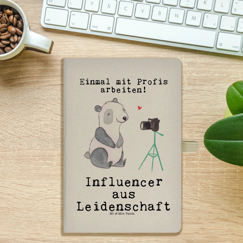 Baumwoll Notizbuch Influencer aus Leidenschaft Notizen, Eintragebuch, Tagebuch, Notizblock, Adressbuch, Journal, Kladde, Skizzenbuch, Notizheft, Schreibbuch, Schreibheft, Beruf, Ausbildung, Jubiläum, Abschied, Rente, Kollege, Kollegin, Geschenk, Schenken, Arbeitskollege, Mitarbeiter, Firma, Danke, Dankeschön