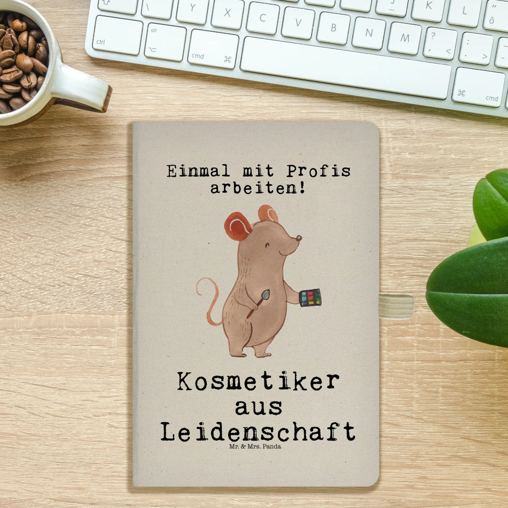 Baumwoll Notizbuch Kosmetiker aus Leidenschaft Notizen, Eintragebuch, Tagebuch, Notizblock, Adressbuch, Journal, Kladde, Skizzenbuch, Notizheft, Schreibbuch, Schreibheft, Beruf, Ausbildung, Jubiläum, Abschied, Rente, Kollege, Kollegin, Geschenk, Schenken, Arbeitskollege, Mitarbeiter, Firma, Danke, Dankeschön, Kosmetiker, Make Up Artist, Maskenbildner, Visagist, Beauty Salon, Kosmetikstudio, Eröffnung