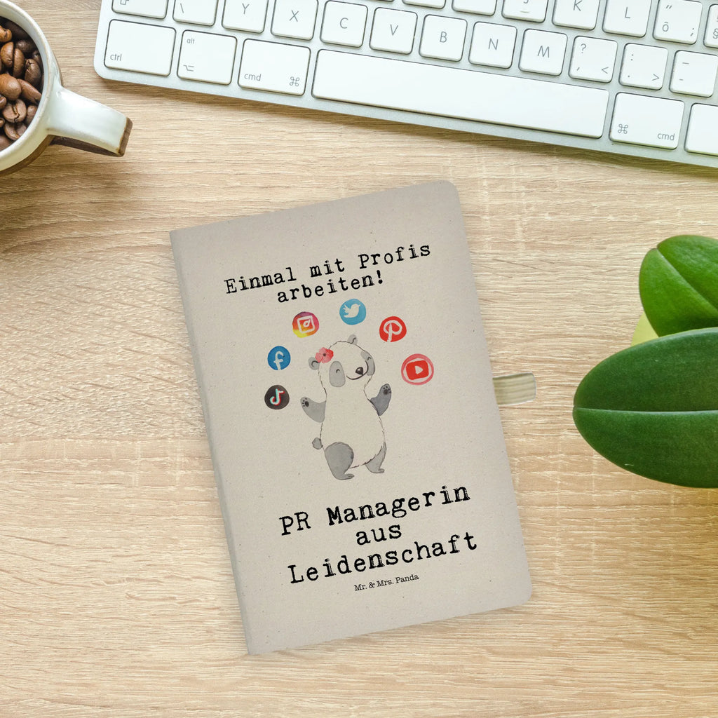 Baumwoll Notizbuch PR Managerin aus Leidenschaft Notizen, Eintragebuch, Tagebuch, Notizblock, Adressbuch, Journal, Kladde, Skizzenbuch, Notizheft, Schreibbuch, Schreibheft, Beruf, Ausbildung, Jubiläum, Abschied, Rente, Kollege, Kollegin, Geschenk, Schenken, Arbeitskollege, Mitarbeiter, Firma, Danke, Dankeschön