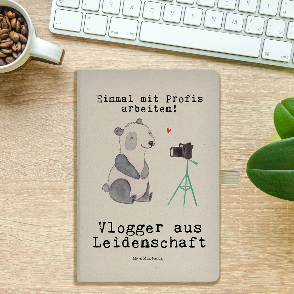 Baumwoll Notizbuch Vlogger aus Leidenschaft Notizen, Eintragebuch, Tagebuch, Notizblock, Adressbuch, Journal, Kladde, Skizzenbuch, Notizheft, Schreibbuch, Schreibheft, Beruf, Ausbildung, Jubiläum, Abschied, Rente, Kollege, Kollegin, Geschenk, Schenken, Arbeitskollege, Mitarbeiter, Firma, Danke, Dankeschön