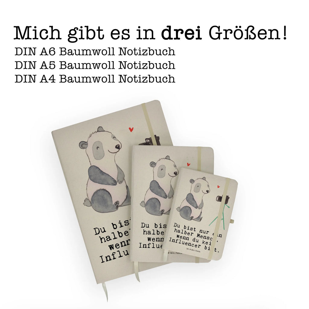 Baumwoll Notizbuch Influencer mit Herz Notizen, Eintragebuch, Tagebuch, Notizblock, Adressbuch, Journal, Kladde, Skizzenbuch, Notizheft, Schreibbuch, Schreibheft, Beruf, Ausbildung, Jubiläum, Abschied, Rente, Kollege, Kollegin, Geschenk, Schenken, Arbeitskollege, Mitarbeiter, Firma, Danke, Dankeschön