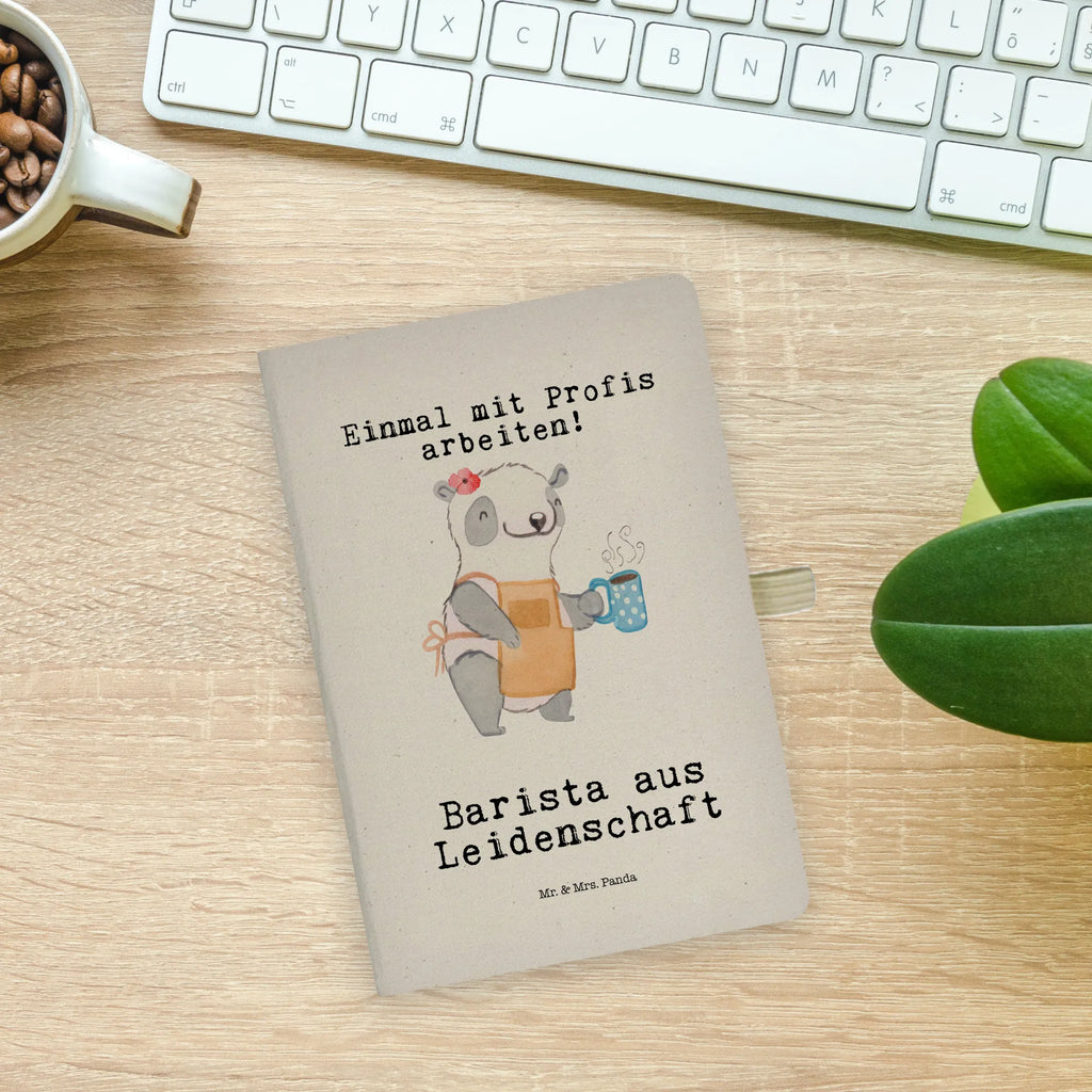 Baumwoll Notizbuch Barista aus Leidenschaft Notizen, Eintragebuch, Tagebuch, Notizblock, Adressbuch, Journal, Kladde, Skizzenbuch, Notizheft, Schreibbuch, Schreibheft, Beruf, Ausbildung, Jubiläum, Abschied, Rente, Kollege, Kollegin, Geschenk, Schenken, Arbeitskollege, Mitarbeiter, Firma, Danke, Dankeschön, Barista, Eröffnung Cafe, Kaffee