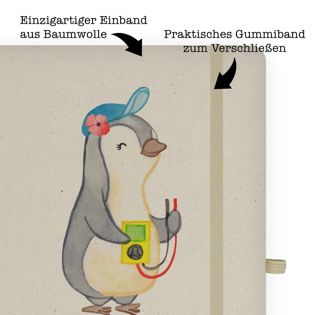 Baumwoll Notizbuch Elektrikerin mit Herz Notizen, Eintragebuch, Tagebuch, Notizblock, Adressbuch, Journal, Kladde, Skizzenbuch, Notizheft, Schreibbuch, Schreibheft, Beruf, Ausbildung, Jubiläum, Abschied, Rente, Kollege, Kollegin, Geschenk, Schenken, Arbeitskollege, Mitarbeiter, Firma, Danke, Dankeschön, Elektrikerin, Elektronmonteurin, Elektrotechnikerin, Elektroinstallateurin, Elektromeisterin, Gesellenprüfung