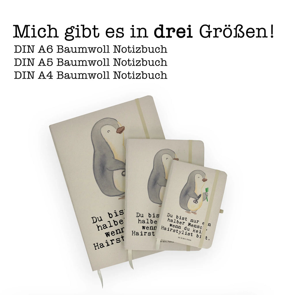 Baumwoll Notizbuch Hairstylist mit Herz Notizen, Eintragebuch, Tagebuch, Notizblock, Adressbuch, Journal, Kladde, Skizzenbuch, Notizheft, Schreibbuch, Schreibheft, Beruf, Ausbildung, Jubiläum, Abschied, Rente, Kollege, Kollegin, Geschenk, Schenken, Arbeitskollege, Mitarbeiter, Firma, Danke, Dankeschön, Frisör, Haarstylist, Hairstylist, Friseursalon, Barbier, Coiffeur, Eröffnung Friseur