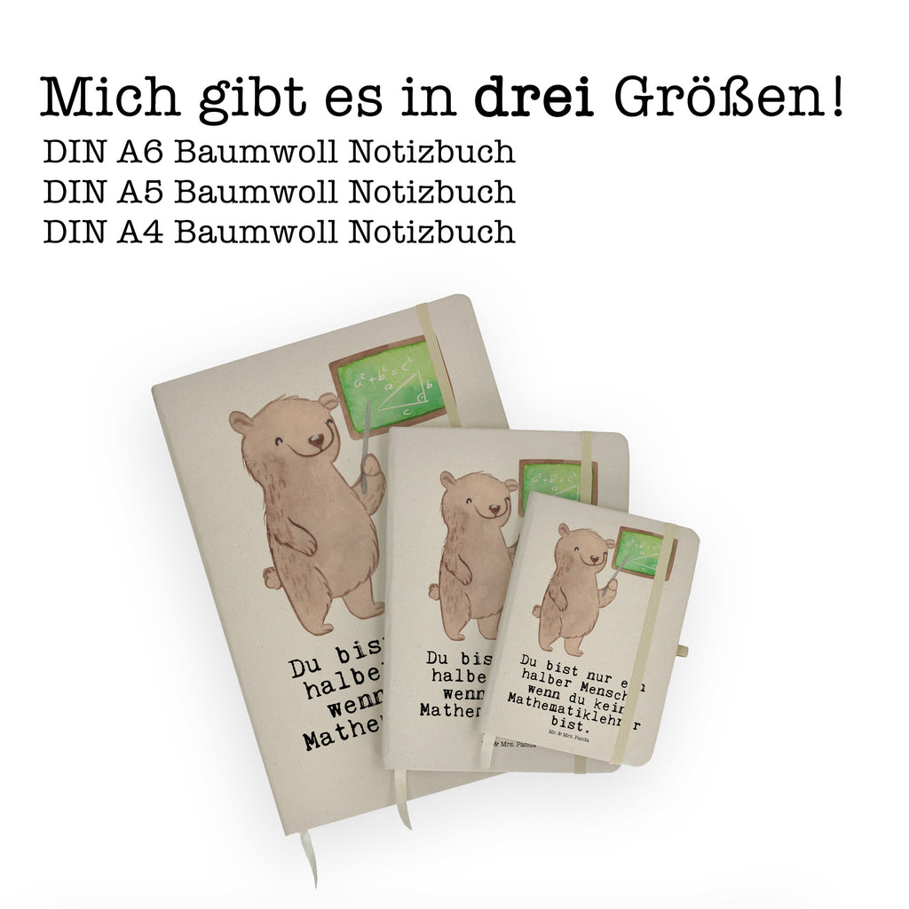 Baumwoll Notizbuch Mathematiklehrer mit Herz Notizen, Eintragebuch, Tagebuch, Notizblock, Adressbuch, Journal, Kladde, Skizzenbuch, Notizheft, Schreibbuch, Schreibheft, Beruf, Ausbildung, Jubiläum, Abschied, Rente, Kollege, Kollegin, Geschenk, Schenken, Arbeitskollege, Mitarbeiter, Firma, Danke, Dankeschön, Mathematiklehrer, Lehramtstudent, Referendariat, Mathelehrer, Matheunterricht, Mathe, Lehrer