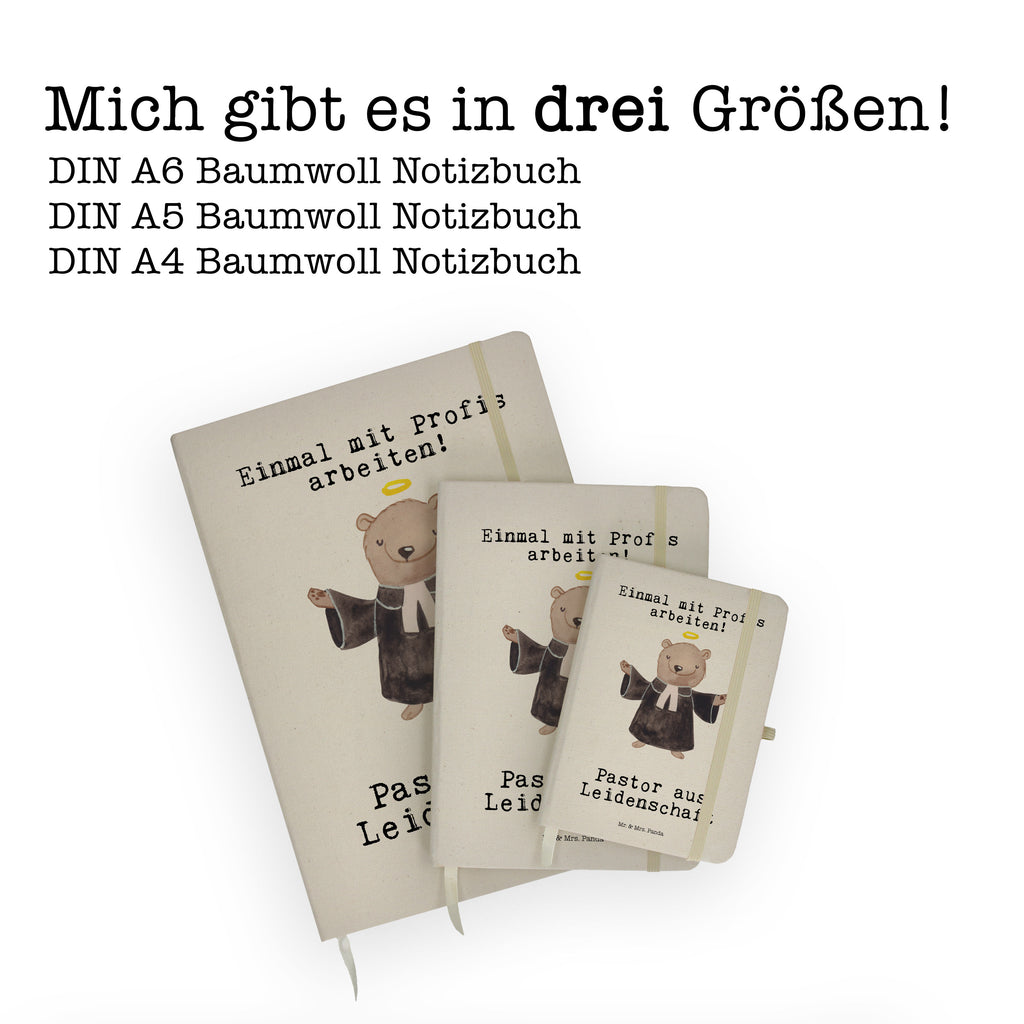 Baumwoll Notizbuch Pastor aus Leidenschaft Notizen, Eintragebuch, Tagebuch, Notizblock, Adressbuch, Journal, Kladde, Skizzenbuch, Notizheft, Schreibbuch, Schreibheft, Beruf, Ausbildung, Jubiläum, Abschied, Rente, Kollege, Kollegin, Geschenk, Schenken, Arbeitskollege, Mitarbeiter, Firma, Danke, Dankeschön, Pastor, Diener Gottes<br />Geistlicher, Pfarrer, Prediger<br />Priester, Theologe, Kirche