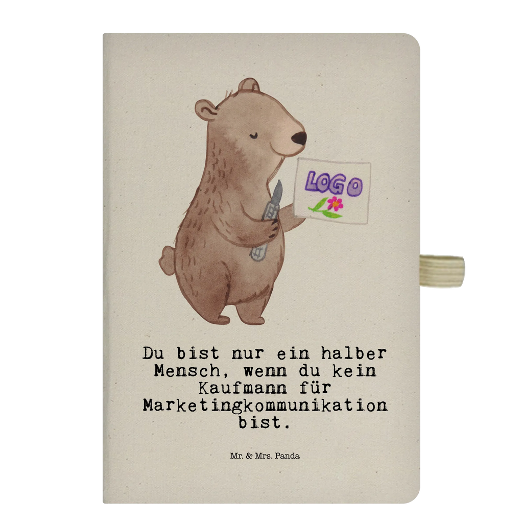 Baumwoll Notizbuch Kaufmann für Marketingkommunikation mit Herz Notizen, Eintragebuch, Tagebuch, Notizblock, Adressbuch, Journal, Kladde, Skizzenbuch, Notizheft, Schreibbuch, Schreibheft, Beruf, Ausbildung, Jubiläum, Abschied, Rente, Kollege, Kollegin, Geschenk, Schenken, Arbeitskollege, Mitarbeiter, Firma, Danke, Dankeschön