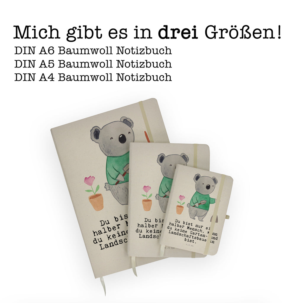 Baumwoll Notizbuch Garten- und Landschaftsbauerin Herz Notizen, Eintragebuch, Tagebuch, Notizblock, Adressbuch, Journal, Kladde, Skizzenbuch, Notizheft, Schreibbuch, Schreibheft, Beruf, Ausbildung, Jubiläum, Abschied, Rente, Kollege, Kollegin, Geschenk, Schenken, Arbeitskollege, Mitarbeiter, Firma, Danke, Dankeschön, Gärtnerin, Gartenplaner, Gärtnerei, Gartenbau, Hobbygärtnerin, Garten- und Landschaftsbauerin