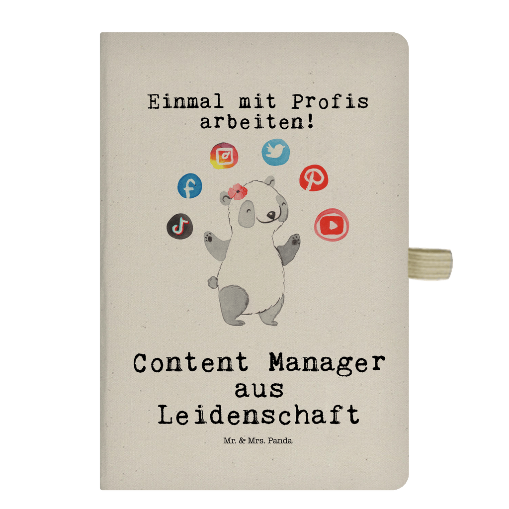 Baumwoll Notizbuch Content Manager aus Leidenschaft Notizen, Eintragebuch, Tagebuch, Notizblock, Adressbuch, Journal, Kladde, Skizzenbuch, Notizheft, Schreibbuch, Schreibheft, Beruf, Ausbildung, Jubiläum, Abschied, Rente, Kollege, Kollegin, Geschenk, Schenken, Arbeitskollege, Mitarbeiter, Firma, Danke, Dankeschön