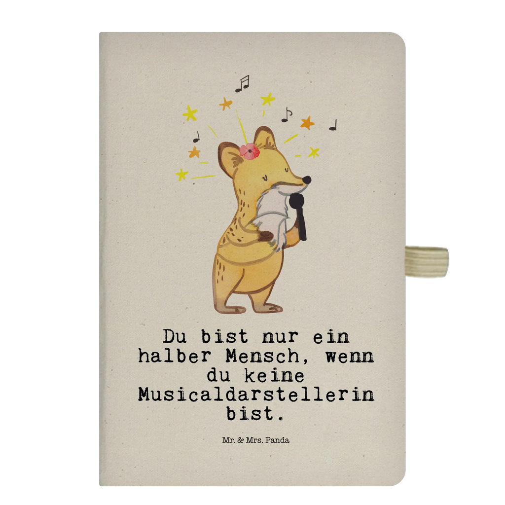 Baumwoll Notizbuch Musicaldarstellerin mit Herz Notizen, Eintragebuch, Tagebuch, Notizblock, Adressbuch, Journal, Kladde, Skizzenbuch, Notizheft, Schreibbuch, Schreibheft, Beruf, Ausbildung, Jubiläum, Abschied, Rente, Kollege, Kollegin, Geschenk, Schenken, Arbeitskollege, Mitarbeiter, Firma, Danke, Dankeschön