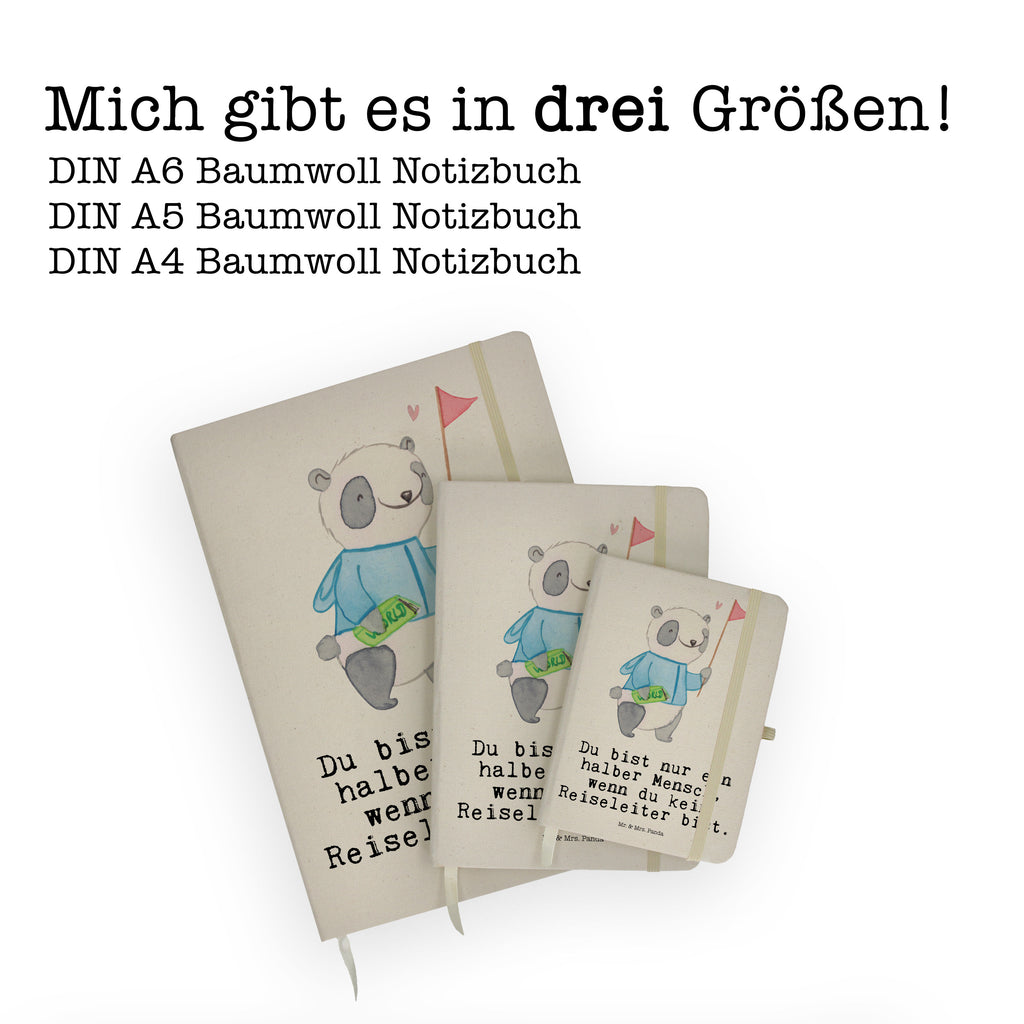 Baumwoll Notizbuch Reiseleiter mit Herz Notizen, Eintragebuch, Tagebuch, Notizblock, Adressbuch, Journal, Kladde, Skizzenbuch, Notizheft, Schreibbuch, Schreibheft, Beruf, Ausbildung, Jubiläum, Abschied, Rente, Kollege, Kollegin, Geschenk, Schenken, Arbeitskollege, Mitarbeiter, Firma, Danke, Dankeschön