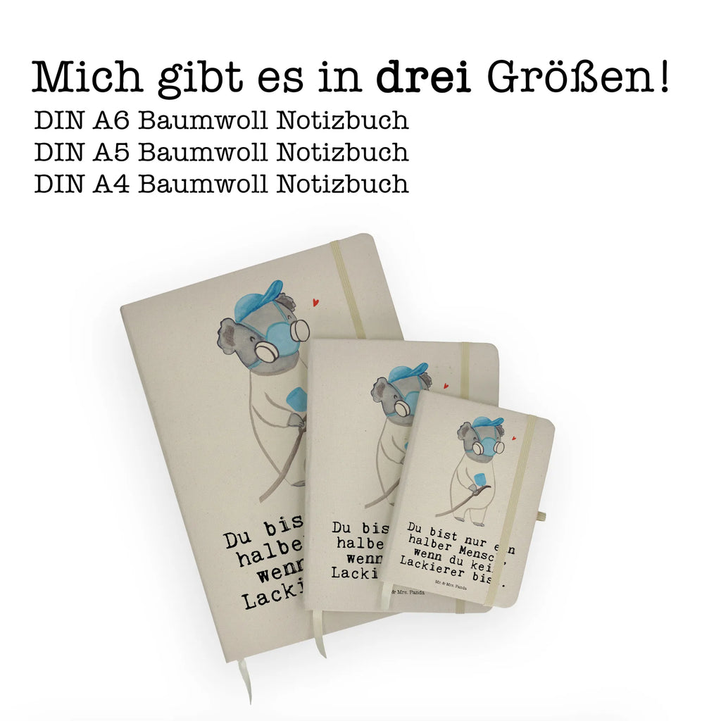 Baumwoll Notizbuch Lackierer Herz Notizen, Eintragebuch, Tagebuch, Notizblock, Adressbuch, Journal, Kladde, Skizzenbuch, Notizheft, Schreibbuch, Schreibheft, Beruf, Ausbildung, Jubiläum, Abschied, Rente, Kollege, Kollegin, Geschenk, Schenken, Arbeitskollege, Mitarbeiter, Firma, Danke, Dankeschön, Lackierer, Lackierermeister, Werkstatt Lackierer, Gesellenprüfung