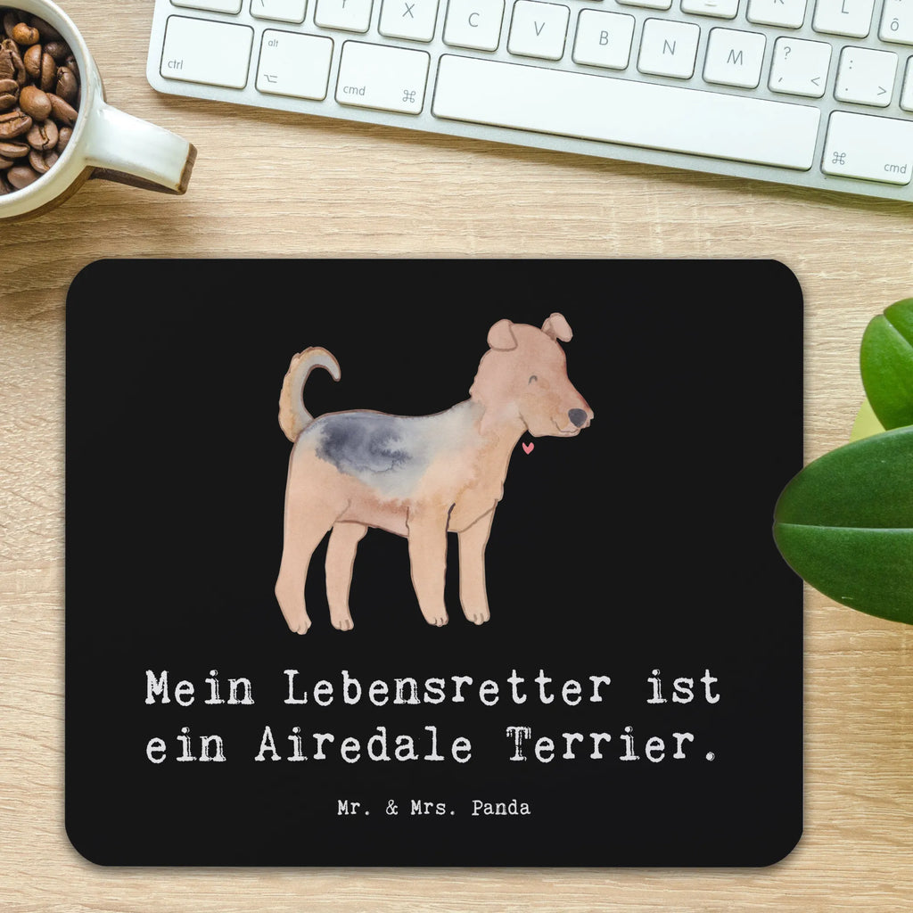 Mauspad Airedale Terrier Lebensretter Mousepad, Computer zubehör, Büroausstattung, PC Zubehör, Arbeitszimmer, Mauspad, Einzigartiges Mauspad, Designer Mauspad, Mausunterlage, Mauspad Büro, Hund, Hunderasse, Rassehund, Hundebesitzer, Geschenk, Tierfreund, Schenken, Welpe