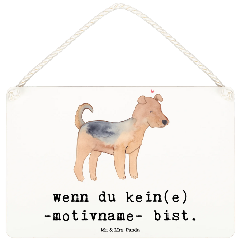 Deko Schild Airedale Terrier Lebensretter Dekoschild, Deko Schild, Schild, Tür Schild, Türschild, Holzschild, Wandschild, Wanddeko, Hund, Hunderasse, Rassehund, Hundebesitzer, Geschenk, Tierfreund, Schenken, Welpe