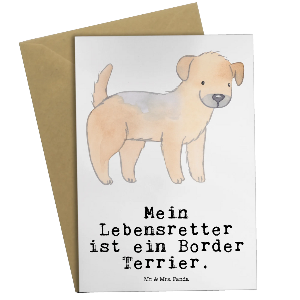 Grußkarte Border Terrier Lebensretter Grußkarte, Klappkarte, Einladungskarte, Glückwunschkarte, Hochzeitskarte, Geburtstagskarte, Karte, Ansichtskarten, Hund, Hunderasse, Rassehund, Hundebesitzer, Geschenk, Tierfreund, Schenken, Welpe, Border Terrier