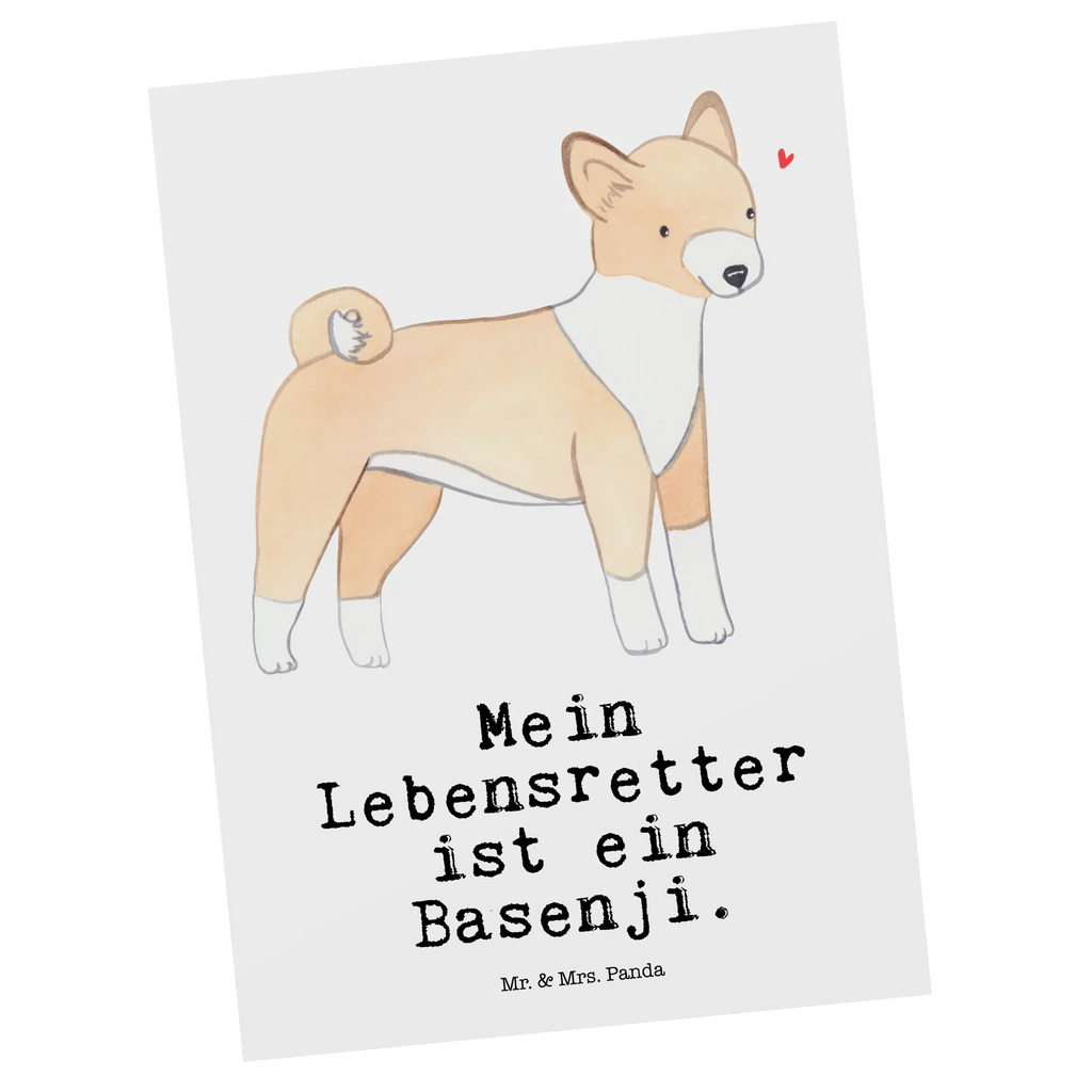 Postkarte Basenji Lebensretter Postkarte, Karte, Geschenkkarte, Grußkarte, Einladung, Ansichtskarte, Geburtstagskarte, Einladungskarte, Dankeskarte, Ansichtskarten, Einladung Geburtstag, Einladungskarten Geburtstag, Hund, Hunderasse, Rassehund, Hundebesitzer, Geschenk, Tierfreund, Schenken, Welpe, Kongo-Terrier, Basenji