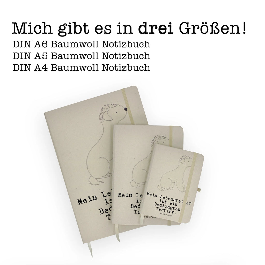 Baumwoll Notizbuch Bedlington Terrier Lebensretter Notizen, Eintragebuch, Tagebuch, Notizblock, Adressbuch, Journal, Kladde, Skizzenbuch, Notizheft, Schreibbuch, Schreibheft, Hund, Hunderasse, Rassehund, Hundebesitzer, Geschenk, Tierfreund, Schenken, Welpe, Bedlington Terrier, Terrier