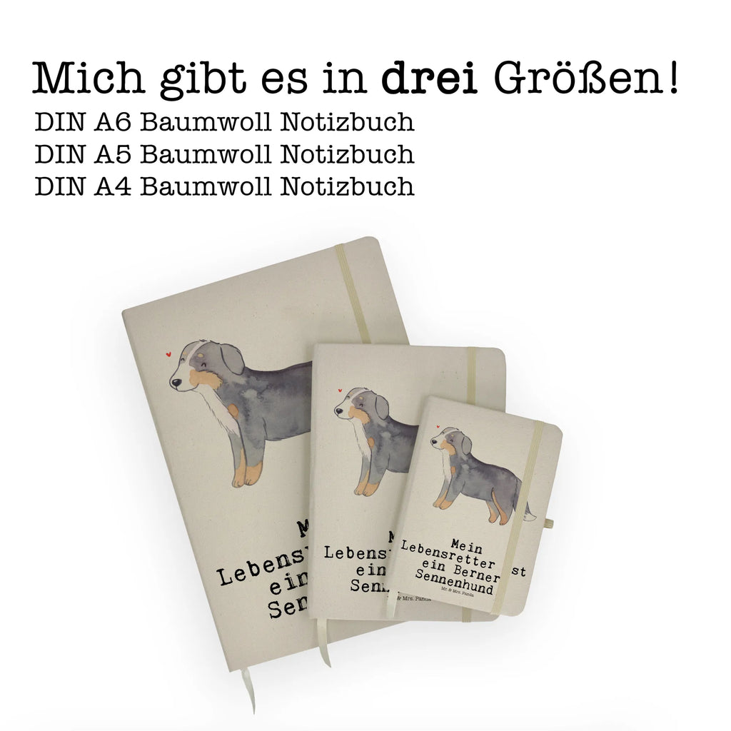 Baumwoll Notizbuch Berner Sennenhund Lebensretter Notizen, Eintragebuch, Tagebuch, Notizblock, Adressbuch, Journal, Kladde, Skizzenbuch, Notizheft, Schreibbuch, Schreibheft, Hund, Hunderasse, Rassehund, Hundebesitzer, Geschenk, Tierfreund, Schenken, Welpe, Dürrbächler, Berner Sennenhund