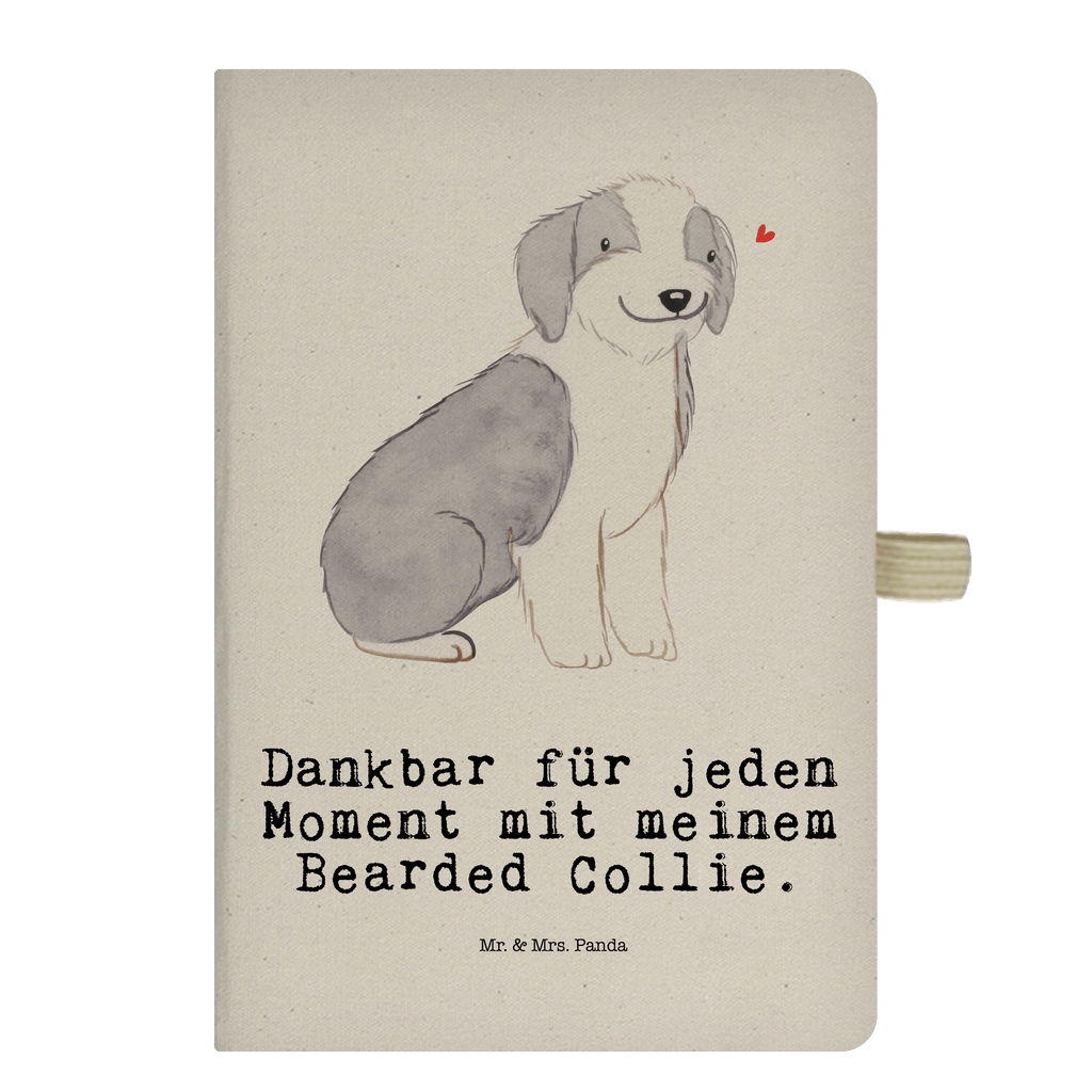 Baumwoll Notizbuch Bearded Collie Moment Notizen, Eintragebuch, Tagebuch, Notizblock, Adressbuch, Journal, Kladde, Skizzenbuch, Notizheft, Schreibbuch, Schreibheft, Hund, Hunderasse, Rassehund, Hundebesitzer, Geschenk, Tierfreund, Schenken, Welpe, Bearded Collie, britischer Hütehund