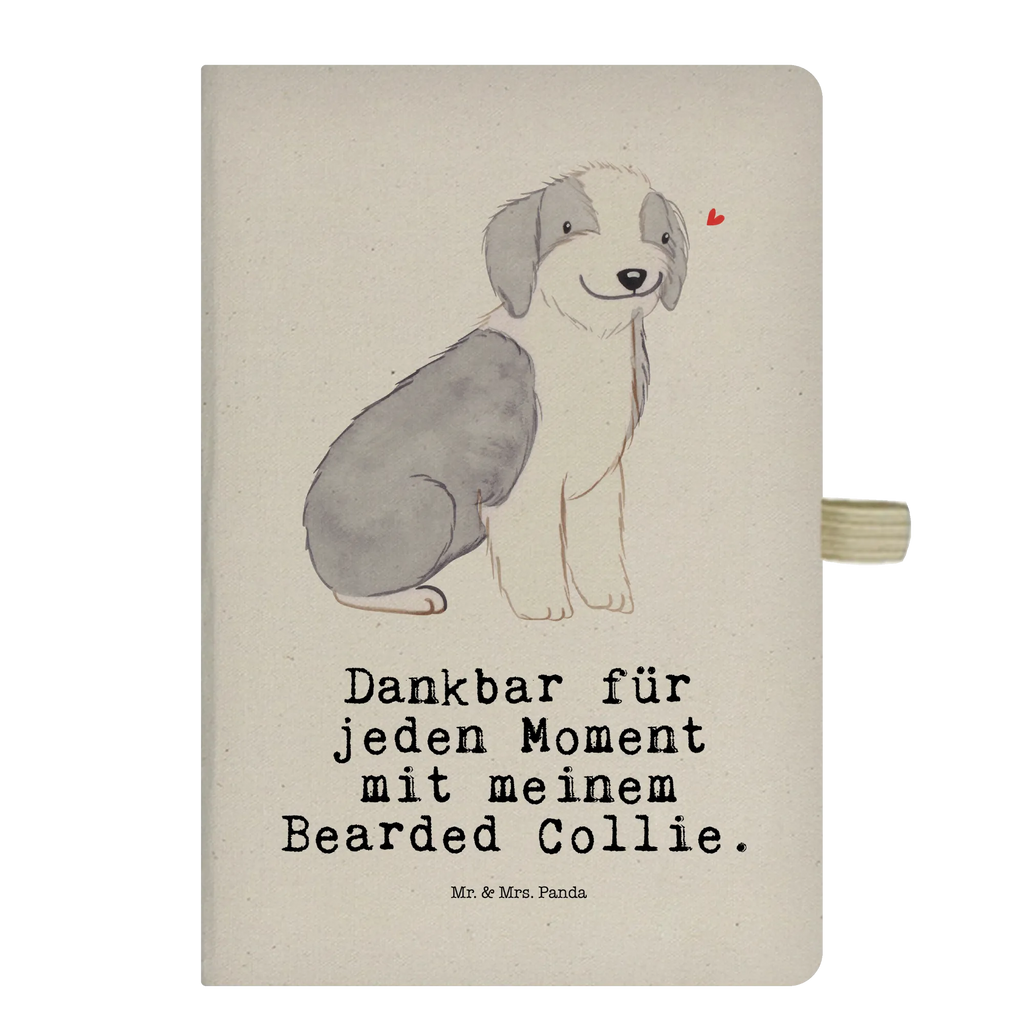 Baumwoll Notizbuch Bearded Collie Moment Notizen, Eintragebuch, Tagebuch, Notizblock, Adressbuch, Journal, Kladde, Skizzenbuch, Notizheft, Schreibbuch, Schreibheft, Hund, Hunderasse, Rassehund, Hundebesitzer, Geschenk, Tierfreund, Schenken, Welpe, Bearded Collie, britischer Hütehund