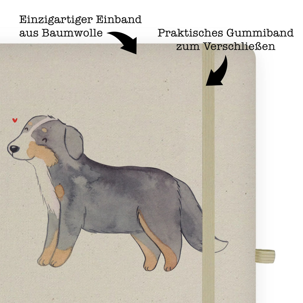 Baumwoll Notizbuch Berner Sennenhund Moment Notizen, Eintragebuch, Tagebuch, Notizblock, Adressbuch, Journal, Kladde, Skizzenbuch, Notizheft, Schreibbuch, Schreibheft, Hund, Hunderasse, Rassehund, Hundebesitzer, Geschenk, Tierfreund, Schenken, Welpe, Dürrbächler, Berner Sennenhund