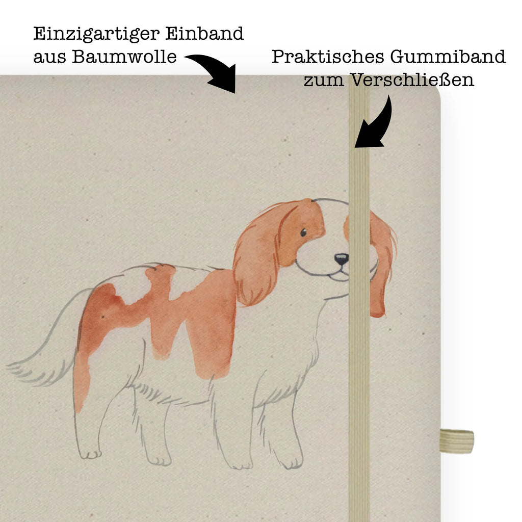 Baumwoll Notizbuch Cavalier King Charles Spaniel Moment Notizen, Eintragebuch, Tagebuch, Notizblock, Adressbuch, Journal, Kladde, Skizzenbuch, Notizheft, Schreibbuch, Schreibheft, Hund, Hunderasse, Rassehund, Hundebesitzer, Geschenk, Tierfreund, Schenken, Welpe, Cavalier King Charles Spaniel