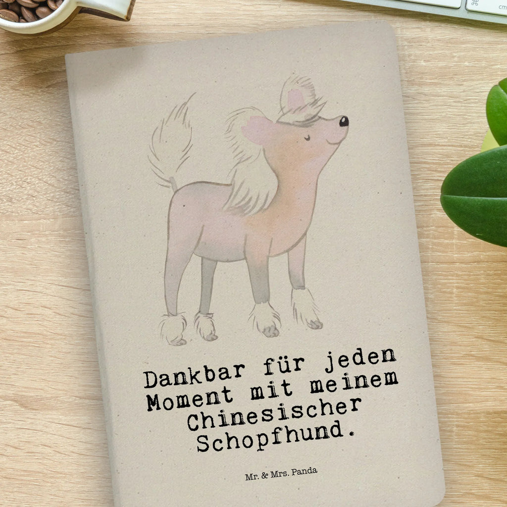 Baumwoll Notizbuch Chinesischer Schopfhund Moment Notizen, Eintragebuch, Tagebuch, Notizblock, Adressbuch, Journal, Kladde, Skizzenbuch, Notizheft, Schreibbuch, Schreibheft, Hund, Hunderasse, Rassehund, Hundebesitzer, Geschenk, Tierfreund, Schenken, Welpe, Chinesischer Schopfhund, Chinese Crested Dog