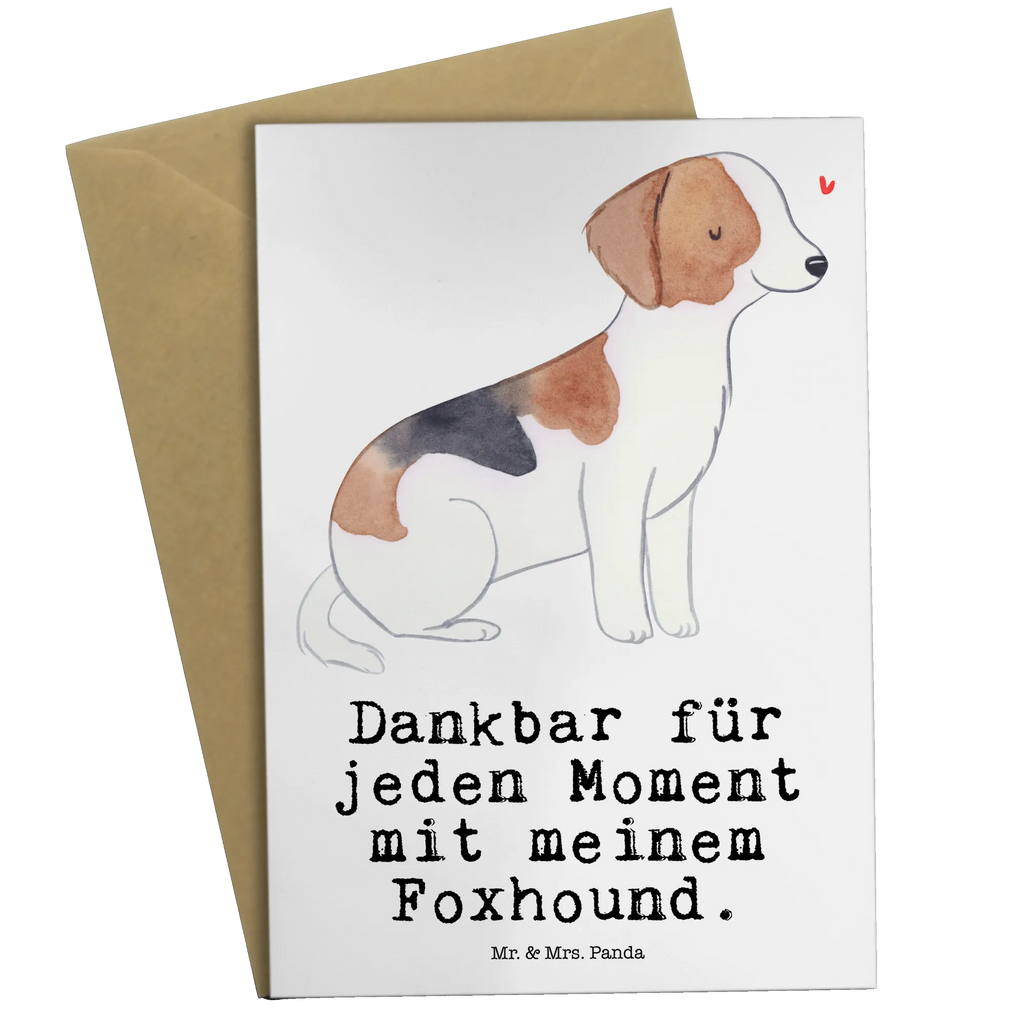 Grußkarte Foxhound Moment Grußkarte, Klappkarte, Einladungskarte, Glückwunschkarte, Hochzeitskarte, Geburtstagskarte, Karte, Ansichtskarten, Hund, Hunderasse, Rassehund, Hundebesitzer, Geschenk, Tierfreund, Schenken, Welpe, Foxhound, Jagdhund, Laufhund