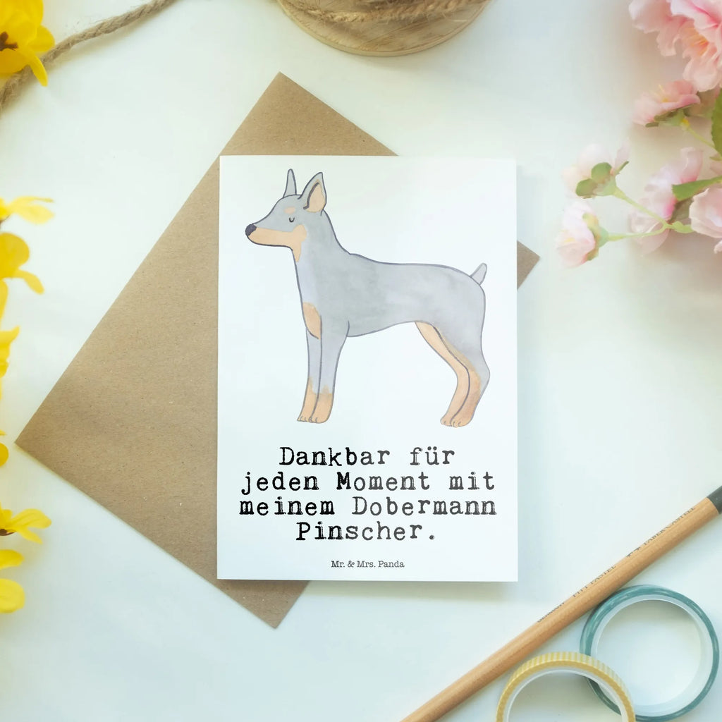 Grußkarte Dobermann Pinscher Moment Grußkarte, Klappkarte, Einladungskarte, Glückwunschkarte, Hochzeitskarte, Geburtstagskarte, Karte, Ansichtskarten, Hund, Hunderasse, Rassehund, Hundebesitzer, Geschenk, Tierfreund, Schenken, Welpe, Dobermann Pinscher