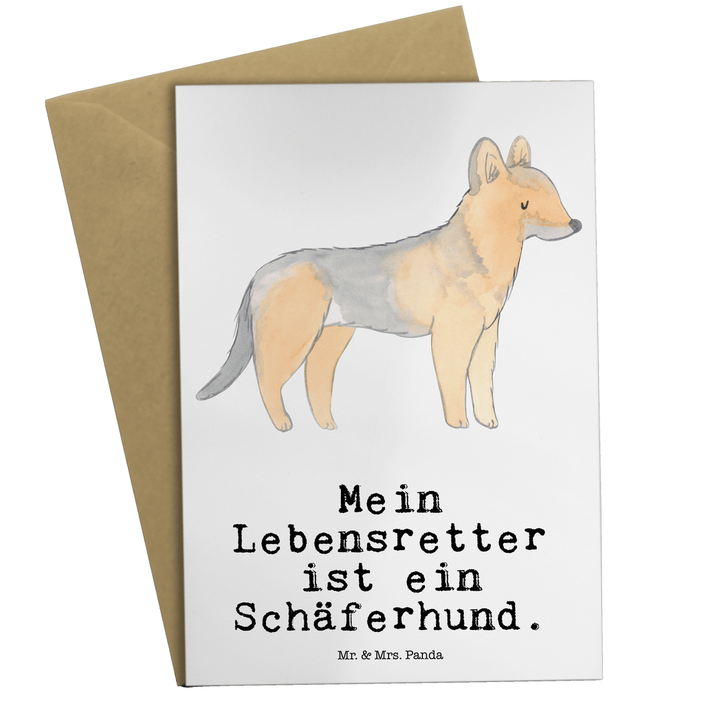 Grußkarte Schäferhund Lebensretter Grußkarte, Klappkarte, Einladungskarte, Glückwunschkarte, Hochzeitskarte, Geburtstagskarte, Karte, Ansichtskarten, Hund, Hunderasse, Rassehund, Hundebesitzer, Geschenk, Tierfreund, Schenken, Welpe, Schäferhund