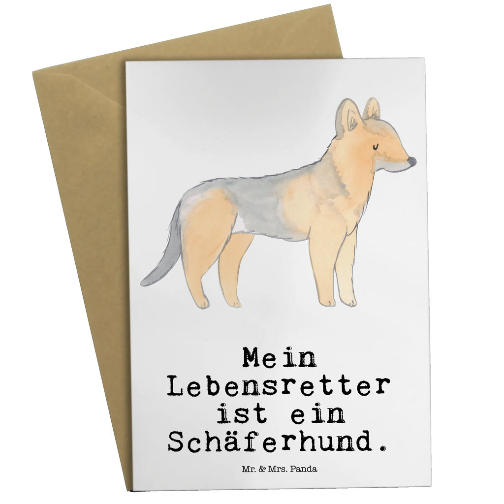 Grußkarte Schäferhund Lebensretter Grußkarte, Klappkarte, Einladungskarte, Glückwunschkarte, Hochzeitskarte, Geburtstagskarte, Karte, Ansichtskarten, Hund, Hunderasse, Rassehund, Hundebesitzer, Geschenk, Tierfreund, Schenken, Welpe, Schäferhund