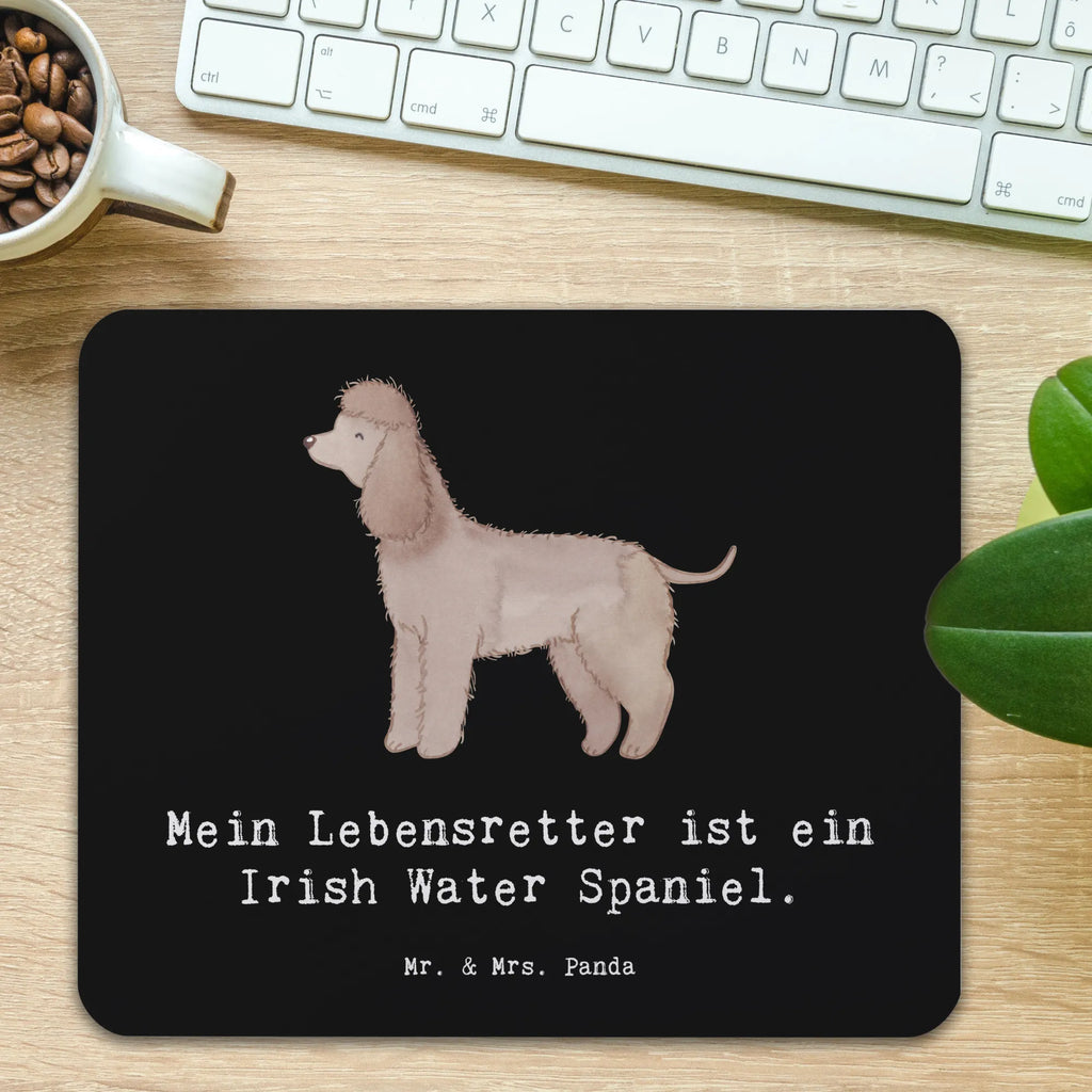 Mauspad Irish Water Spaniel Lebensretter Mousepad, Computer zubehör, Büroausstattung, PC Zubehör, Arbeitszimmer, Mauspad, Einzigartiges Mauspad, Designer Mauspad, Mausunterlage, Mauspad Büro, Hund, Hunderasse, Rassehund, Hundebesitzer, Geschenk, Tierfreund, Schenken, Welpe, Irish Water Spaniel, Jagdhund