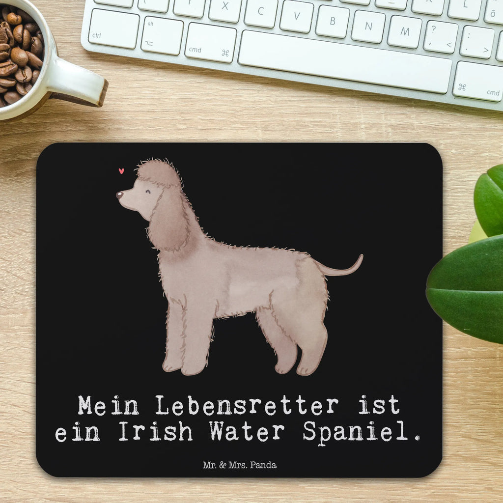 Mauspad Irish Water Spaniel Lebensretter Mousepad, Computer zubehör, Büroausstattung, PC Zubehör, Arbeitszimmer, Mauspad, Einzigartiges Mauspad, Designer Mauspad, Mausunterlage, Mauspad Büro, Hund, Hunderasse, Rassehund, Hundebesitzer, Geschenk, Tierfreund, Schenken, Welpe, Irish Water Spaniel, Jagdhund