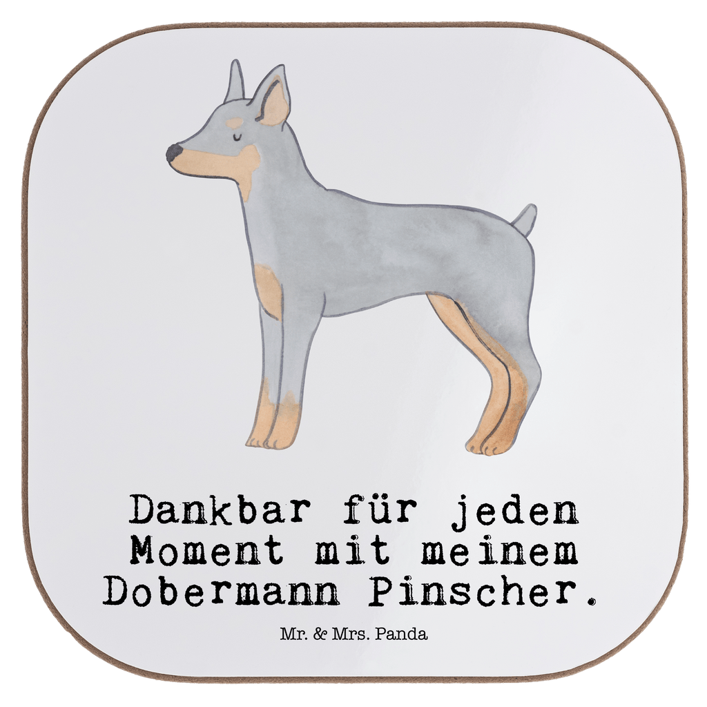 Quadratische Untersetzer Dobermann Pinscher Moment Bierdeckel, Glasuntersetzer, Untersetzer Gläser, Getränkeuntersetzer, Hund, Hunderasse, Rassehund, Hundebesitzer, Geschenk, Tierfreund, Schenken, Welpe, Dobermann Pinscher