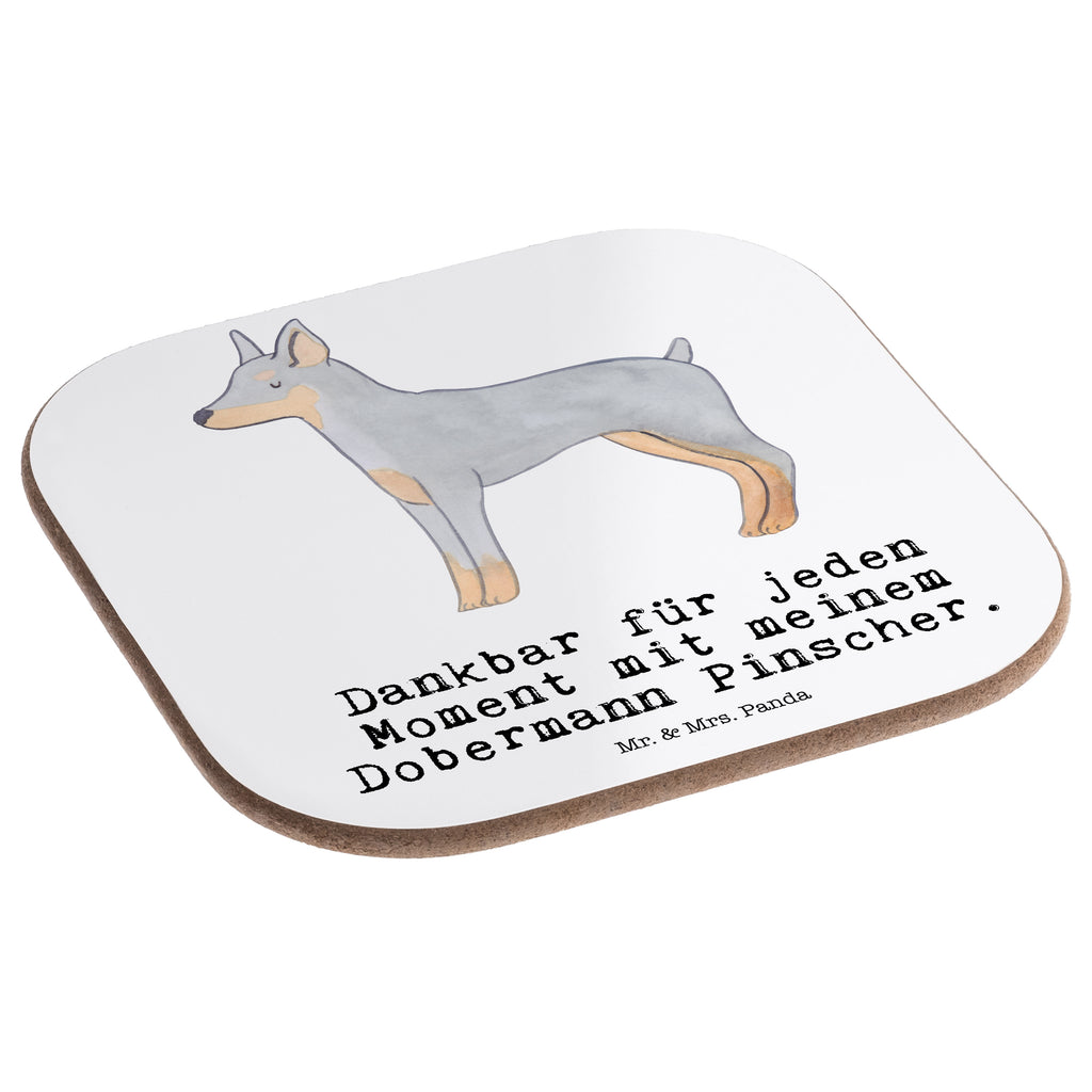 Quadratische Untersetzer Dobermann Pinscher Moment Bierdeckel, Glasuntersetzer, Untersetzer Gläser, Getränkeuntersetzer, Hund, Hunderasse, Rassehund, Hundebesitzer, Geschenk, Tierfreund, Schenken, Welpe, Dobermann Pinscher