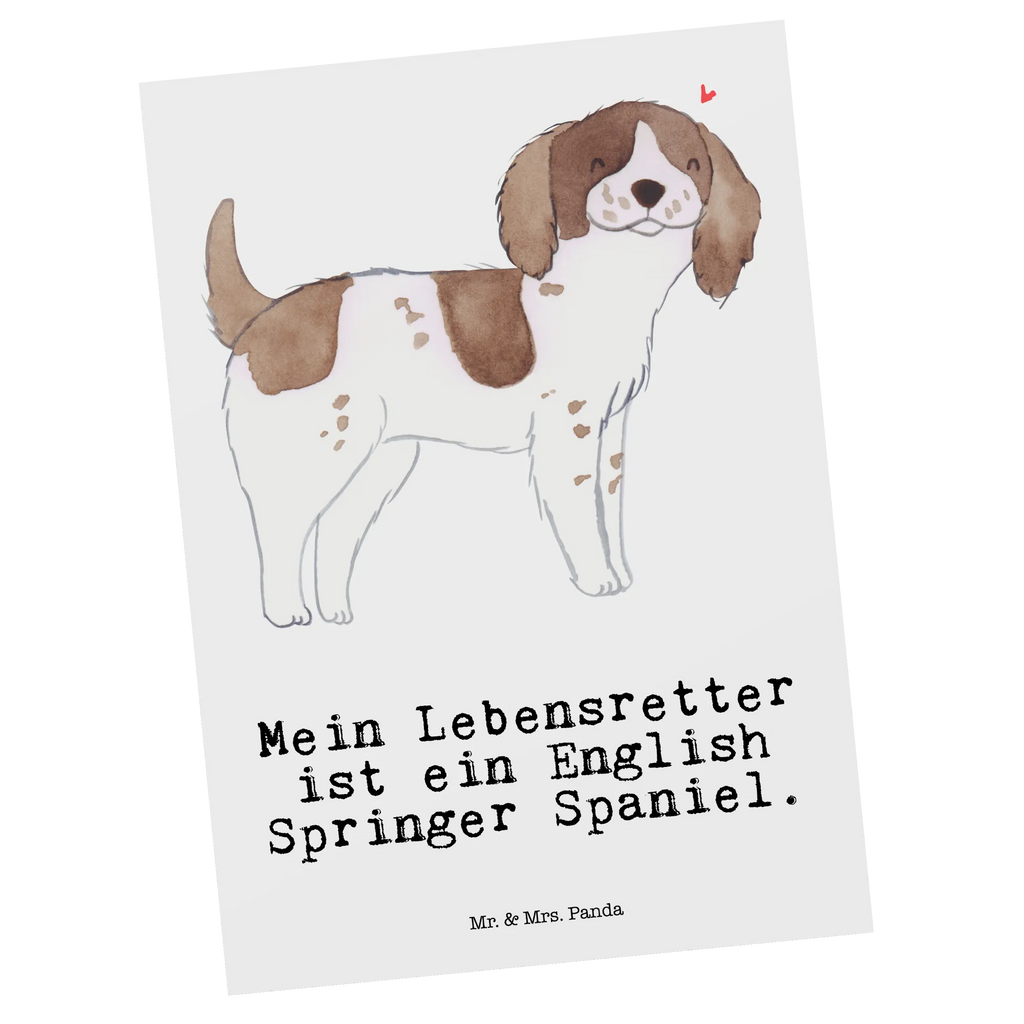 Postkarte English Springer Spaniel Lebensretter Postkarte, Karte, Geschenkkarte, Grußkarte, Einladung, Ansichtskarte, Geburtstagskarte, Einladungskarte, Dankeskarte, Ansichtskarten, Einladung Geburtstag, Einladungskarten Geburtstag, Hund, Hunderasse, Rassehund, Hundebesitzer, Geschenk, Tierfreund, Schenken, Welpe, English Springer Spaniel