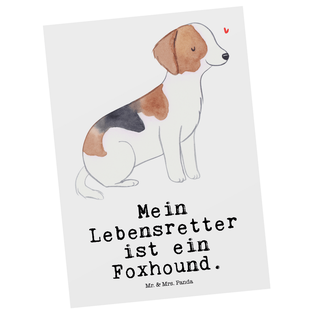 Postkarte Foxhound Lebensretter Postkarte, Karte, Geschenkkarte, Grußkarte, Einladung, Ansichtskarte, Geburtstagskarte, Einladungskarte, Dankeskarte, Ansichtskarten, Einladung Geburtstag, Einladungskarten Geburtstag, Hund, Hunderasse, Rassehund, Hundebesitzer, Geschenk, Tierfreund, Schenken, Welpe, Foxhound, Jagdhund, Laufhund