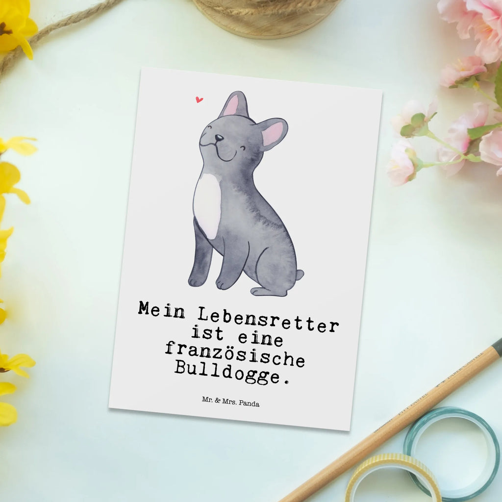 Postkarte Französische Bulldogge Lebensretter Postkarte, Karte, Geschenkkarte, Grußkarte, Einladung, Ansichtskarte, Geburtstagskarte, Einladungskarte, Dankeskarte, Ansichtskarten, Einladung Geburtstag, Einladungskarten Geburtstag, Hund, Hunderasse, Rassehund, Hundebesitzer, Geschenk, Tierfreund, Schenken, Welpe, Französische Bulldogge